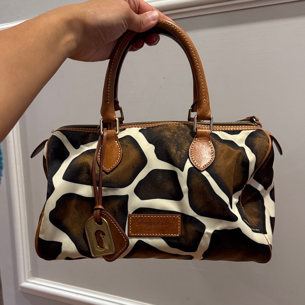 Dooney & Bourke Giraffe Print Leather Handbag
